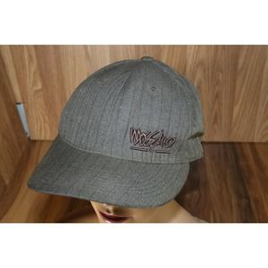 Mossimo Grey with Dk Brown logo Baseball Cap Hat 7 3/8 Casual Skater VTG 90’s